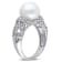 9-9.5MM Freshwater Cultured Pearl and 1/10 CT TW Diamond Ring in
Sterling Silver