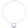 3 CT TGW African Amethyst Circle of Life Pendant with Chain in Sterling Silver