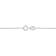 Curb Link Chain Necklace in Platinum, 18 in