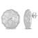 21MM Hammered Disc Earrings in Sterling Silver