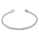 1/2 CT TW Diamond S-Shape Tennis Bracelet in Sterling Silver