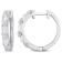 1 CT TW Diamond Vintage Hoop Earrings in Platinum