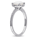 4/5 CT TGW Opal and Diamond Accent Halo Ring in Sterling Silver