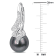 9-9.5 MM Black Tahitian Cultured Pearl and Diamond Accent Twist Drop
Earrings in Sterling Silver