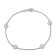1 CT TW Lab-Grown Diamond Station Bracelet in 14K White Gold
