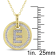 Diamond Accent E-Initial Circle Halo Pendant with Chain in 18K Yellow
Gold Over Sterling Silver