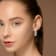 4-4.5MM Freshwater Cultured Pearl Open Heart Hoop Earrings in Sterling Silver
