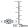 4/5 CT TGW Aquamarine and Diamond Accent 3-Stone Ring in Sterling Silver