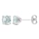 1 1/2 CT TGW Aquamarine Stud Earrings in Sterling Silver