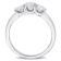 1 CT TW Lab-Grown Diamond 3-Stone Ring in 14K White Gold