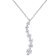 1 1/2 CT DEW Created Moissanite Journey Pendant with Chain in Sterling Silver