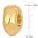 23MM Wide Diamond Cut Huggie Earrings in 18K Yellow Gold Over Sterling Silver