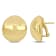 15mm Domed Omega Clip Back Earrings in 14k Gold