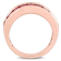 2 3/4 CT TGW Created Ruby Semi-Eternity Anniversary Ring in Rose Plated
Sterling Silver