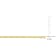 Fancy Rectangular Rolo Chain Necklace in Yellow Plated Sterling Silver