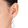 1/10 CT TW Diamond Infinity Earrings in Sterling Silver