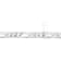 8.9mm Flat Figaro Chain Bracelet in Sterling Silver, 9 in