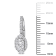 1 1/2 CT DEW Created Moissanite Oval Halo Leverback Earrings in Sterling Silver