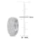 5/8 CT TGW Created  Moissanite Multi-Row Hoop Earrings in Sterling Silver