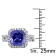 6 3/4 CT TGW Created Tanzanite and Created White Sapphire Halo Ring in
Sterling Silver