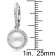 8-8.5 MM Freshwater Cultured Pearl and 1/5 CT TW Diamond Halo Drop
Earrings in Sterling Silver