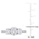 1-4/5 CT DEW Created Moissanite 3-Stone Engagement Ring in 10K White Gold