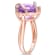 6 1/2 CT TGW Amethyst and Diamond Accent Heart Ring in Rose Plated
Sterling Silver