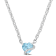 1 CT TGW Sky Blue Topaz and Diamond Accent Heart Swirl Necklace in
Sterling Silver