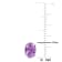 1 3/8 CT TGW Oval Amethyst Stud Earrings in Sterling Silver