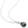 9-9.5MM Black Tahitian Cultured Pearl and  1/10 CT TW Diamond Pendant
with Chain in Sterling Silver