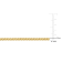 2.3mm Franco Link Necklace in 10k Yellow Gold, 20 in