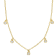1/6 CT TGW Lab Grown Diamond Station Necklace in 18K Yellow Gold Plated
Sterling Silver