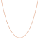 1MM Ball Chain Necklace in Rose Plated Sterling Silver