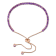 Amethyst Tassel Bolo Bracelet in 18K Rose Gold Over Sterling Silver