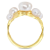 4-7.5MM Freshwater Cultured Pearl Coil Ring in Yellow Plated Sterling Silver