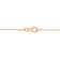 1MM Ball Chain Bracelet in 18K Rose Gold Over Sterling Silver