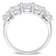 2 1/2 CT DEW Created Moissanite Anniversary Ring in Sterling Silver