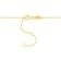 4/5ctw Citrine Bead Bar Necklace in Yellow Plated Sterling Silver