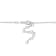 White Enamel Ball Link Bracelet in Sterling Silver
