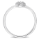 Diamond Accent Heart Promise Ring in Sterling Silver