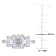 2-3/4 CT DEW Created Moissanite 3-Stone Engagement Ring in 10K White Gold