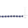 13 1/2 CT TGW Created Blue Sapphire Tennis Bracelet in Sterling Silver