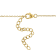 5 2/5 CT TGW Created White Sapphire Necklace in Yellow Silver
