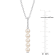 4.5-5MM Freshwater Cultured Pearl and 1/5 CT TGW Topaz Pendant with
Chain in Sterling Silver