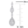7/8 CT TW Diamond Drop Earrings in 14K White Gold