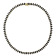 50 1/2 CT TGW Created Black Spinel Tennis Necklace in Yellow Plated
Sterling Silver