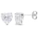 4 CT DEW Created Moissanite Stud Earrings in Sterling Silver