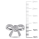 Diamond Bow Stud Earrings in 10k White Gold