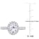 2 CT TGW Lab Grown Diamond with Tsavorite Accent Halo Engagement Ring in
14K White Gold