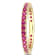 1 5/8 CT TGW Created Ruby Eternity Ring in 10K Yellow Gold